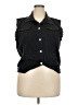 Jeans Black Denim Vest Size 2X - photo 1