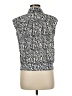 Notations 100% Polyester Animal Print Silver Sleeveless Blouse Size M - photo 2