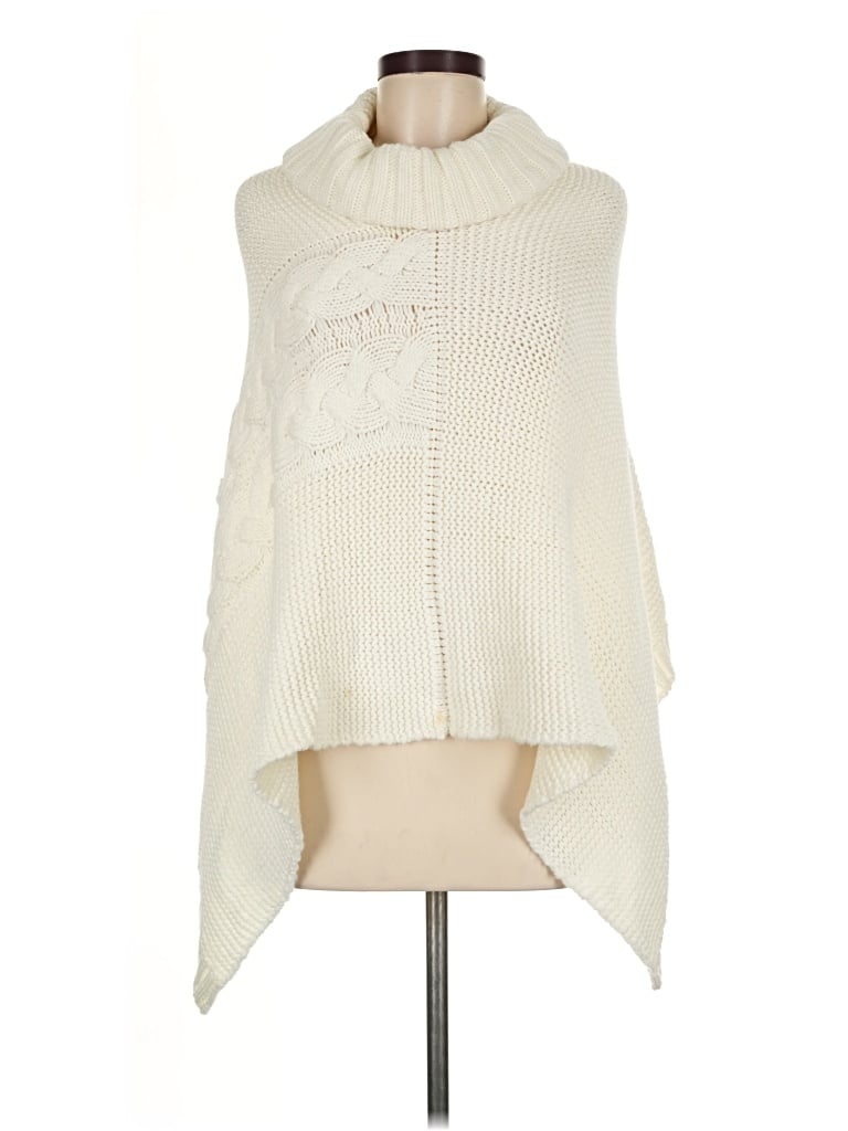 Pre-owned Ann Taylor Factory Poncho In Ivory