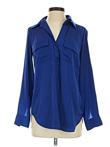 New York & Company Long Sleeve Blouse (view 1)