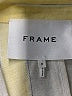 FRAME 100% Linen Stripes Yellow Blazer Size 0 - photo 6