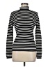 Talbots Outlet 100% Cotton Stripes Black Turtleneck Sweater Size M (petite) - photo 1