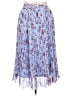 WD.NY 100% Polyester Floral Blue Casual Skirt Size XL - photo 1