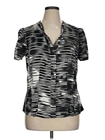 Worthington Short Sleeve Blouse (view 1)