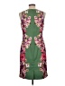 Ann Taylor 100% Polyester Print Green Cocktail Dress Size 8 - photo 2