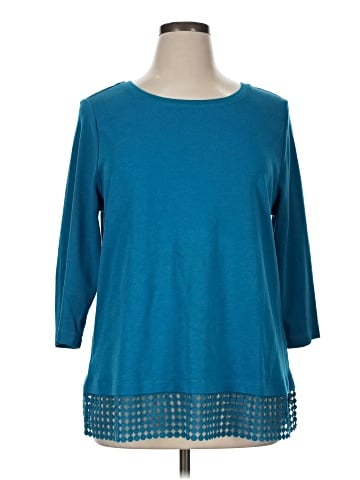 Isaac Mizrahi LIVE! 3/4 Sleeve Top (view 1)