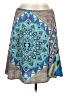 Lucky & Coco 100% Polyester Print Blue Casual Skirt Size L - photo 1