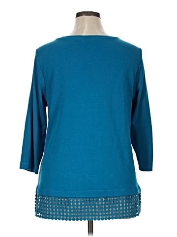 Isaac Mizrahi LIVE! 3/4 Sleeve Top (view 2)