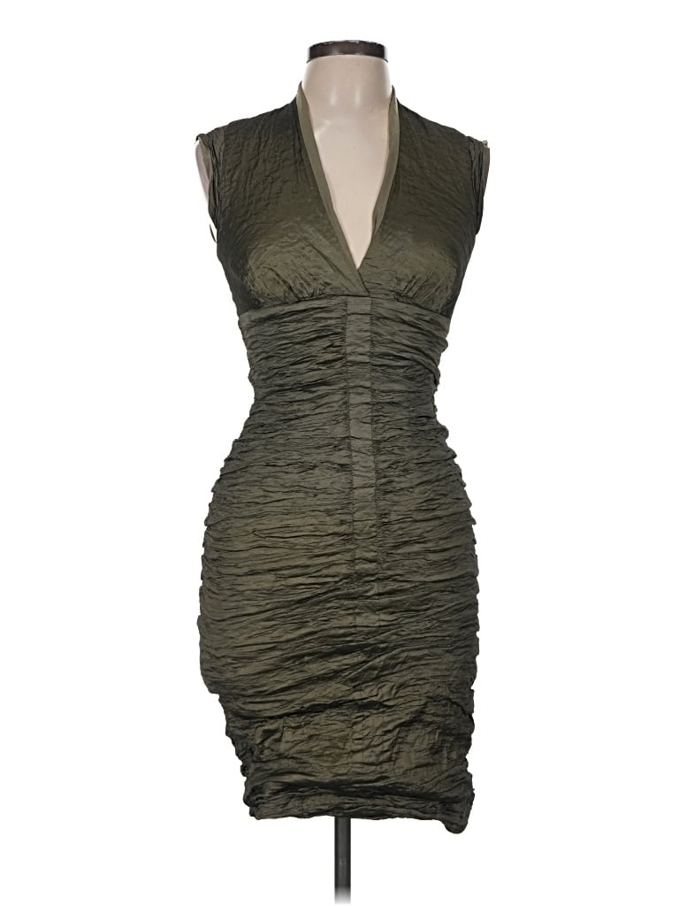 Pre-owned Nicole Miller Collection Cocktail Dress In Green