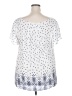 Torrid White Short Sleeve Blouse Size 2X Plus (2) - photo 2