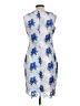 Calvin Klein 100% Polyester Print Blue Cocktail Dress Size L (estimated) - photo 2