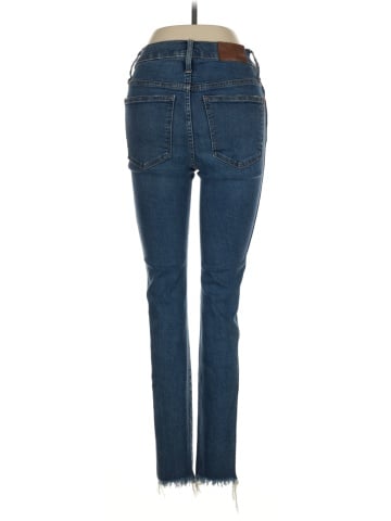 Madewell 10" High-Rise Skinny Jeans in Mackey Wash: Button-Front Edition (view 2)