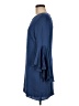 Milly Solid Blue Casual Dress Size 8 - photo 5