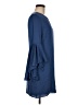 Milly Solid Blue Casual Dress Size 8 - photo 4