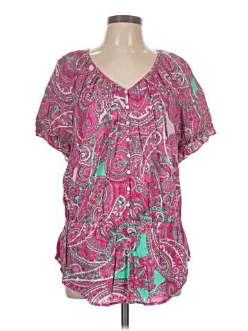 Jones New York Sport Short Sleeve Blouse (view 1)