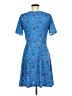 Unbranded Print Blue Casual Dress Size 2 (estimated) - photo 2
