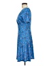 Unbranded Print Blue Casual Dress Size 2 (estimated) - photo 5