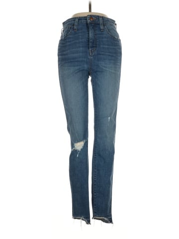 Madewell Curvy High-Rise Skinny Jeans: Drop Step-Hem Edition (view 1)