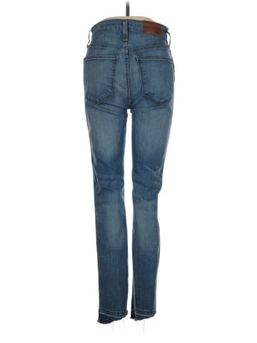 Madewell Curvy High-Rise Skinny Jeans: Drop Step-Hem Edition (view 2)