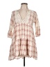 Hem & Thread 100% Rayon Ivory Casual Dress Size L - photo 1