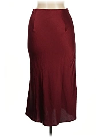 Madewell Satin Midi Slip Skirt (view 2)