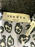 Sandro Animal Print Blue Long Sleeve Blouse Size Sm (1) - photo 7