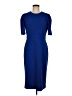 Donna Morgan Solid Blue Cocktail Dress Size 8 - photo 1