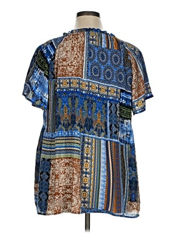 Chloe+Rene Short Sleeve Blouse (view 2)