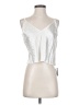 Lulus Silver Sleeveless Top Size S - photo 1