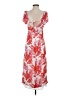 WAYF 100% Viscose Tropical Red Cocktail Dress Size S - photo 2