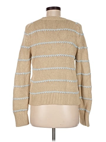 Madewell Textured Cotton Crewneck Sweater in Stripe (view 2)