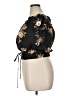 Blāshe Black Short Sleeve Blouse Size XL - photo 5