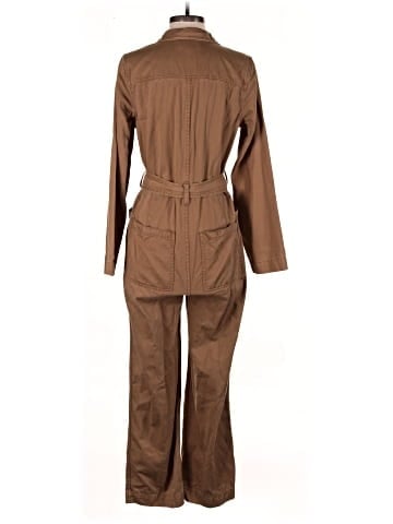 Madewell Long-Sleeve Tie-Waist Fatigue Jumpsuit (view 2)