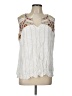 One September 100% Rayon Ivory Sleeveless Blouse Size L - photo 1