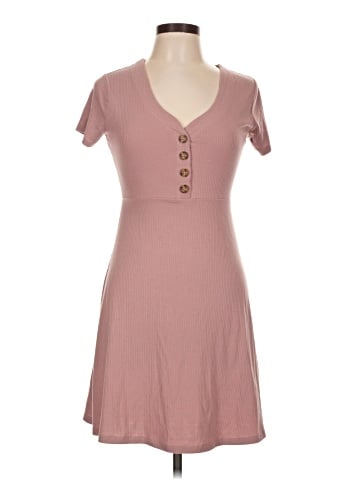 Pink Rose Casual Dress (view 1)