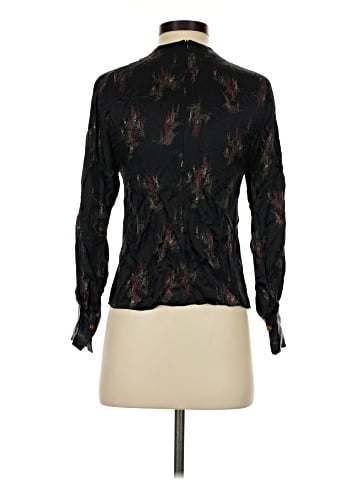 Vince. Long Sleeve Silk Top (view 2)