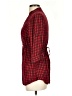 Odille Checkered-gingham Red 3/4 Sleeve Button-Down Shirt Size 0 - photo 5