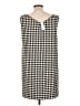 Ann Taylor Houndstooth Ivory Black Casual Dress Size 12 - photo 2