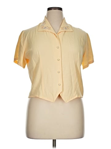 Impressions Short Sleeve Blouse (view 1)