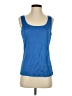 St. John 100% Rayon Blue Sleeveless Top Size S - photo 1