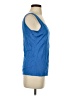St. John 100% Rayon Blue Sleeveless Top Size S - photo 4