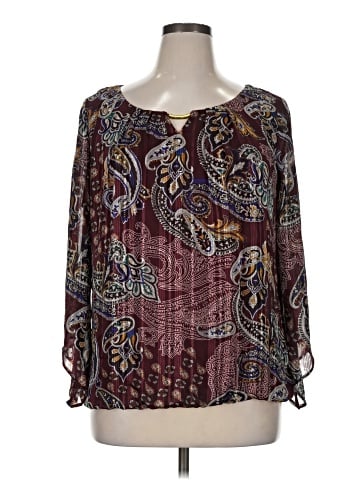 Sara Michelle 3/4 Sleeve Blouse (view 1)