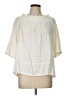 Current/Elliott 100% Cotton Ivory 3/4 Sleeve Blouse Size Lg (3) - photo 1