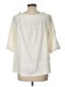 Current/Elliott 100% Cotton Ivory 3/4 Sleeve Blouse Size Lg (3) - photo 2