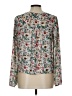 Forever 21 Floral Ivory Long Sleeve Blouse Size L - photo 2
