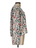 Forever 21 Floral Ivory Long Sleeve Blouse Size L - photo 4