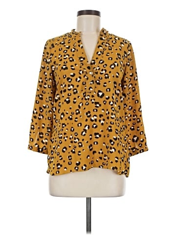 Zara Basic 3/4 Sleeve Blouse (view 1)