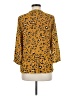 Zara Basic Animal Print Gold 3/4 Sleeve Blouse Size M - photo 2