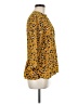 Zara Basic Animal Print Gold 3/4 Sleeve Blouse Size M - photo 4