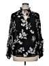 Calvin Klein 100% Polyester Black Long Sleeve Blouse Size XL - photo 1